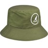 Kangol Women's Cotton Bucket Beret Hat, olive green