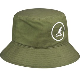 Kangol Women's Cotton Bucket Beret Hat, olive green