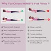 HOMBYS Ultra Thin Flat Pillow for Sleeping, Thin Pillow for