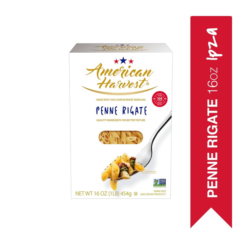 AMERICAN HARVEST, Penne Rigate, Pasta, Made in America with Premium