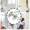 Ruidee 2Pcs Swing Bar Lock Front Door Locks Alloy Automatic