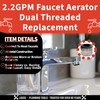 LASCO 09-1979 Fit Most Dual Thread Faucet Aerator with Standard