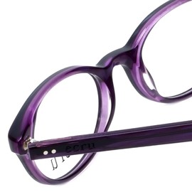 Calabria Ecru Daltrey Cat-Eye Blue Light Blocking Reading Glasses +1.75 Purple Women