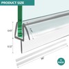 Bathroom Shower Glass Door Bottom Seal Strips, Length 36 Inch