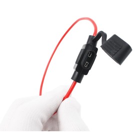 Gebildet 5pcs 32V 20A Water-resistant Fuse Holder, 16 AWG ATC Blade Fuse Holder In-Line with a Cap, Plug Socket with 6pcs Small Blade Fuse