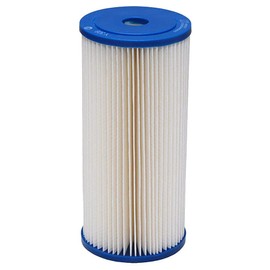 IPW INDUSTRIES INC - HB-10-50W "Polyester-Plus" 10" x 4.5" - 50 MICRON Calypso Blue Pleated Sediment Cartridge - 12 SqFt Harmsco