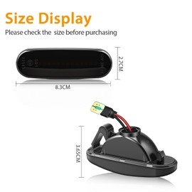 TECTICO Side Indicator Side Marker Light Indicator Light Indicator Compatible with ABARTH Punto Idea 350 Doblo I Cargo 223 Linea Qubo 225 Multipla 186 Stilo Bipper Nemo Musa 350, Pack of 2