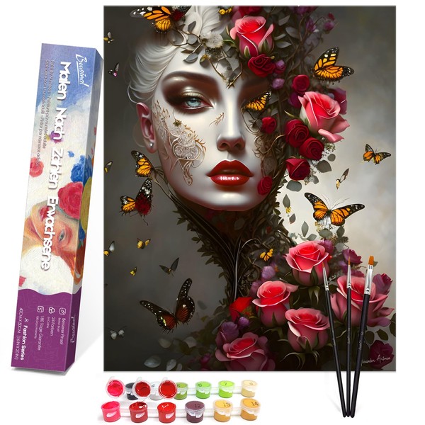 Bougimal Paint by Number for Adults, DIY Oil Arts and