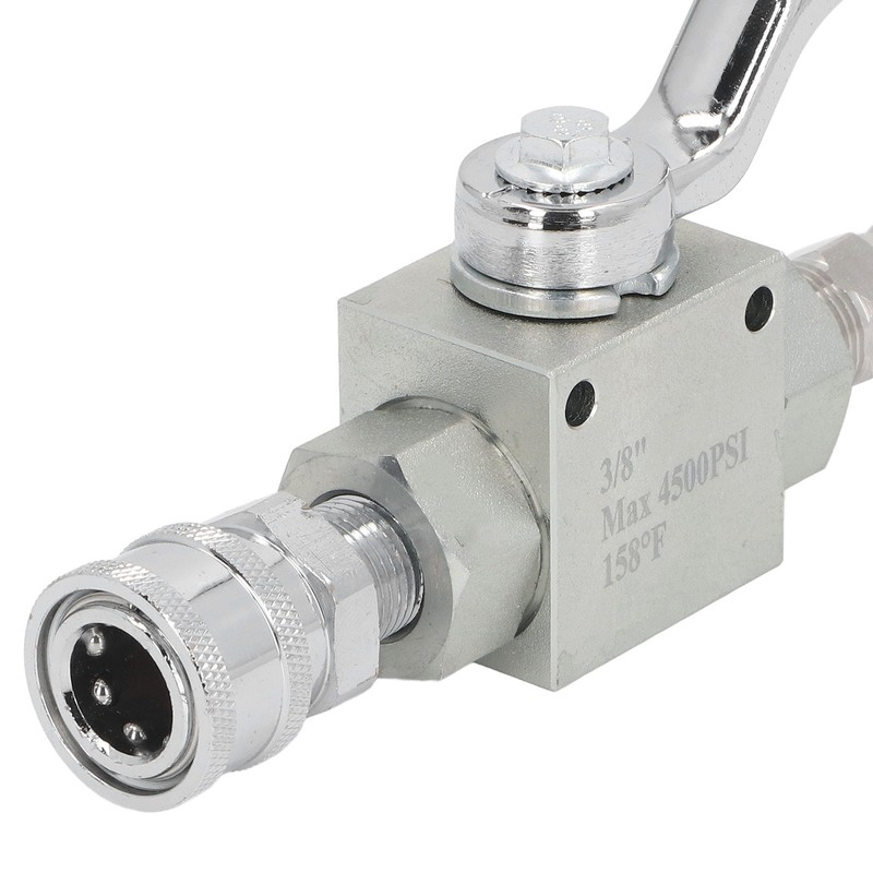 High Pressure Washer Ball Valve Kit 3/8 Male Plug Female