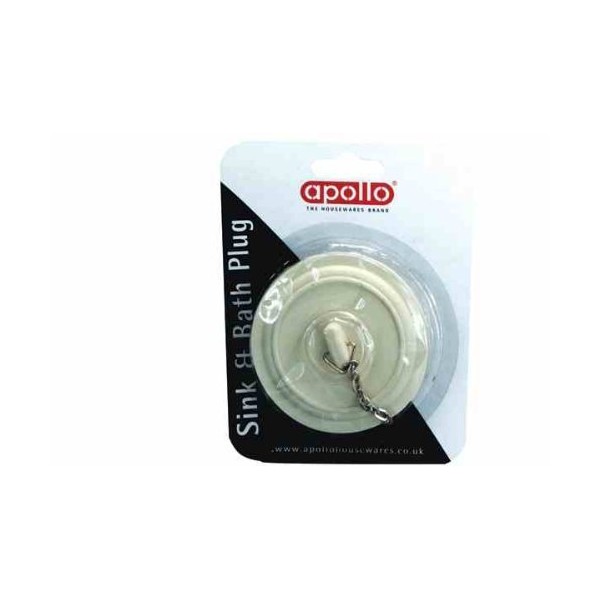 APOLLO THE HOUSEWARES BRAND Sink and Bath Plug, Multi-Colour, 13.6x10.6x3.4,