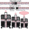 Monsters Luggage Straps for Suitcases, Adjustable Luggage Travel Belt to