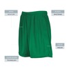 Augusta Sportswear Boys' Standard Youth Modified Mesh Shorts, Dark Green