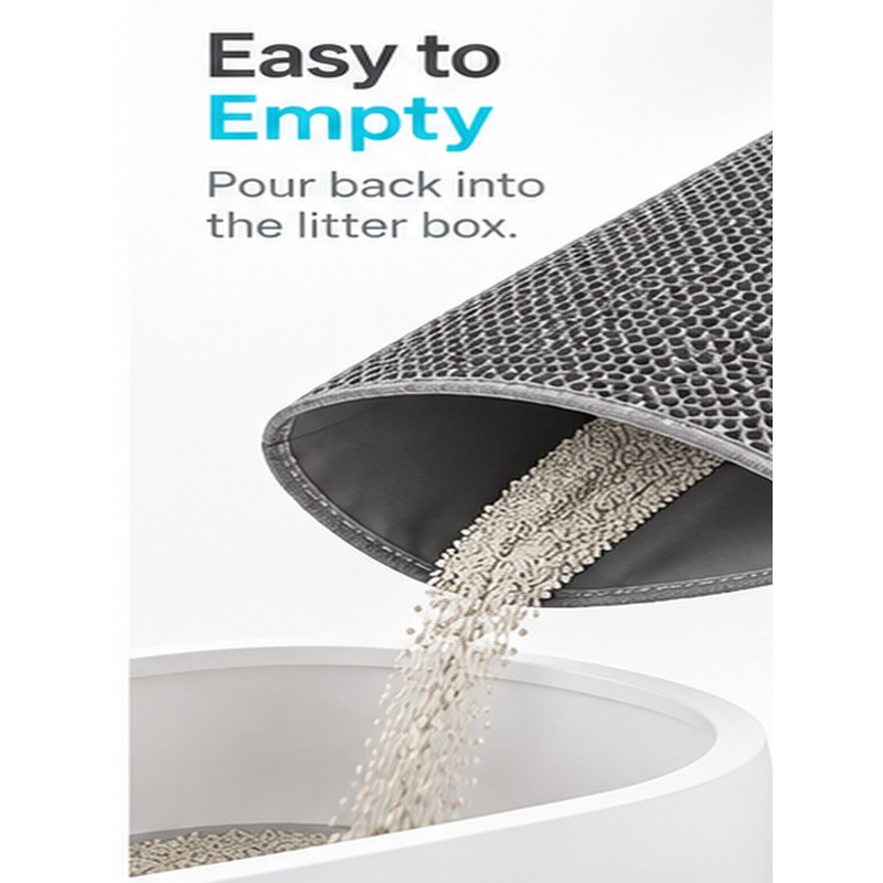 Waterproof Cat Litter Mat for Litter Boxes – Double-Layer Litter