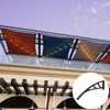Cabilock 2pcs Awning Plastic Steel Bracket, Cantilever Awning Brackets for