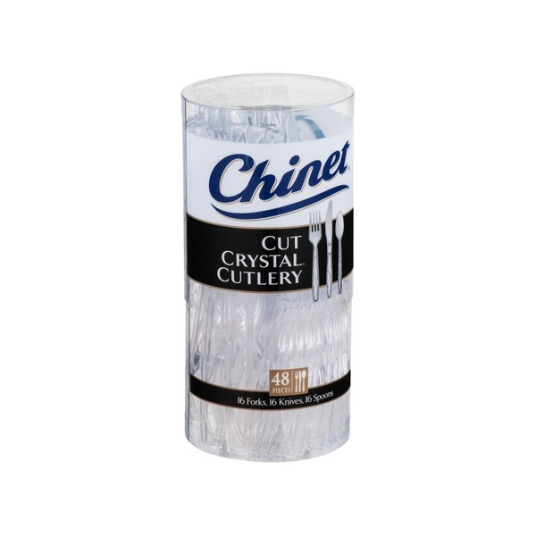 Chinet Cut Crystal, Cutlery Combo Pack, 48 Count
