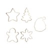 DECORA Set of 5 Gold Plated Steel Cookie Cutters 0255410