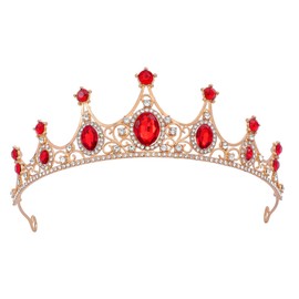 FORSEVEN Crystal Tiaras Birthday Crown for Women Wedding Rhinestones Princess Party Headbands Hair Accessories for Women and Girls