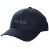 HUGO Big Logo Cotton Baseball Hat Navy