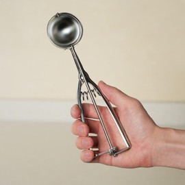 Thunder Group SLDA024 Disher, Approx. 1.4 fl oz (40 ml), Ice Cream Scoop, Stainless Steel, Commercial Use
