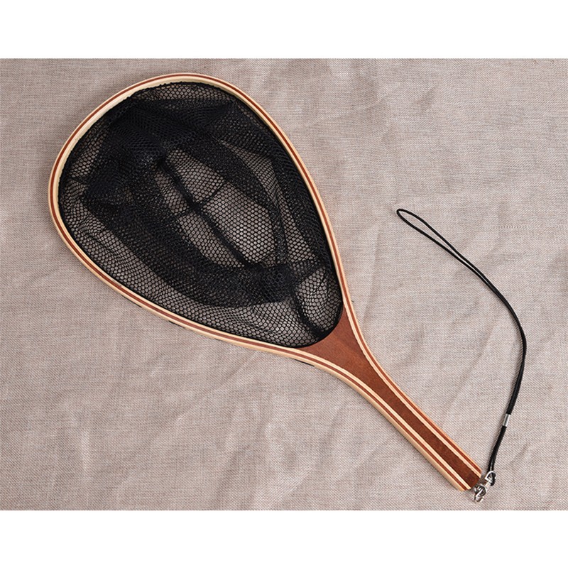 Fly Fishing Landing Net Trout Bass Nylon Mesh Catch and