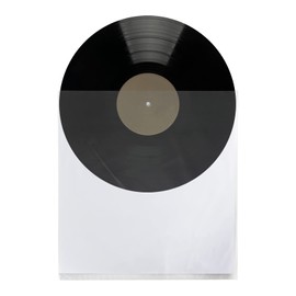 50x Premium Anti-Static Vinyl Record Inner Sleeves, 3-Ply Rice Paper LP Sleeves, Clear Durable Protective Covers for 12" Records, Acid-Free Protection Against Scratches,Vinylplade indvendige etuier