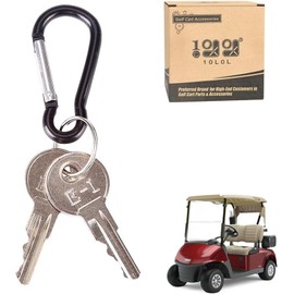 10L0L Golf Cart Key for All EZGO TXT Gas and Electric OEM# 17063-G1 17063G1 (2 Packs)