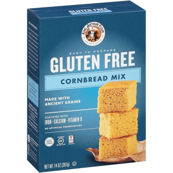 King Arthur Flour Mix,Gf Cornbread 14 Oz (Pack of 6)