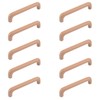 MOROBOR Wooden Cabinet Handles Solid Wooden Drawer Pull 10 Pack