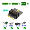 New Version M.2(NGFF) Key A/A+E/E to PCI-E 1X Adapter