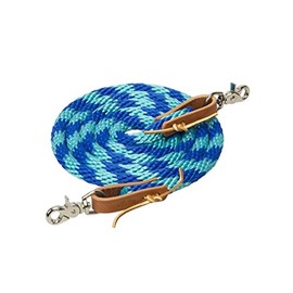 Weaver Leather Unisex Erwachsene W2ACM Pferdezügel, Schillerndes Blau/Türkis, 5 8 x US