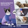 Sticky Hair Cat Clothes, Four-Leg Long Sleeve Cat Pajamas, Prevent