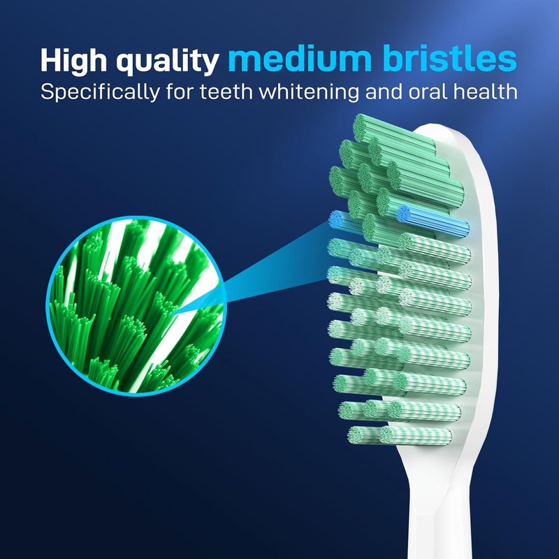 Toothbrush Replacement Whitening Heads Compatible with TAO Clean Sonic Electric