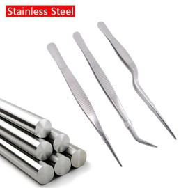 Teanfa Cooking Tweezers Precision Tongs，3 Pieces Stainless Steel Tweezers Precision Tongs for Cooking Culinary Medical Beauty(6.3-Inch)