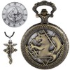 Tiong Fullmetal Alchemist Anime Pocket Watch with Chain for Cosplay