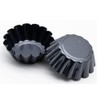 ESJNNK Mini Egg Tart Mold 12pcs Carbon Steel Round Reusable
