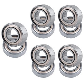 688ZZ Deep Groove Ball Bearings, Miniature Ball Bearings, Double Shielded Micro Steel Ball Bearings, 8 x 16 x 5 mm, Miniature Double Ball Bearings, Pack of 10