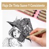 Estilografos Fineliner Lettering Manga Bosquejo 12pcs