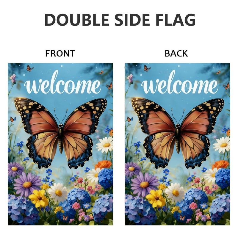 Large Spring Summer Garden Flags Outside 28 x 40 Double