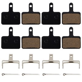 4 Pairs Bicycle Brake Pads for B01s Trp Tektro Deore MTB Bicycle Disc Brake Pads Semi Metal Resin