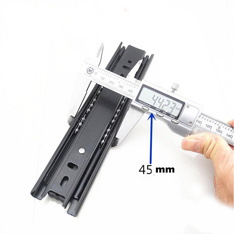 Btibpse Furniture 6-inch Length Full Extension Drawer Slides Telescopic Ball