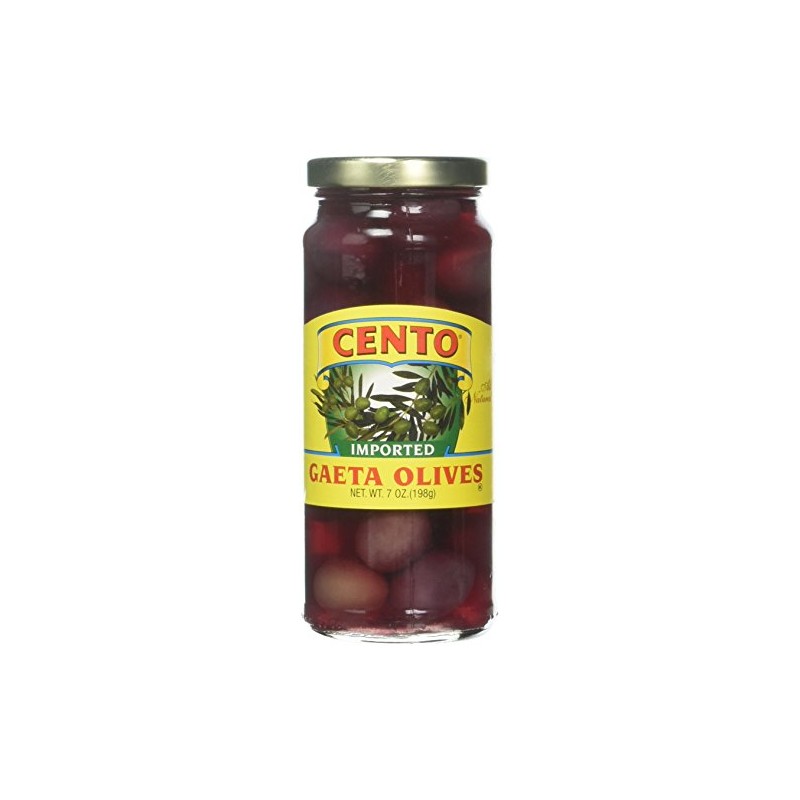 Cento Imported Gaeta Olives Jars, 7 Ounce