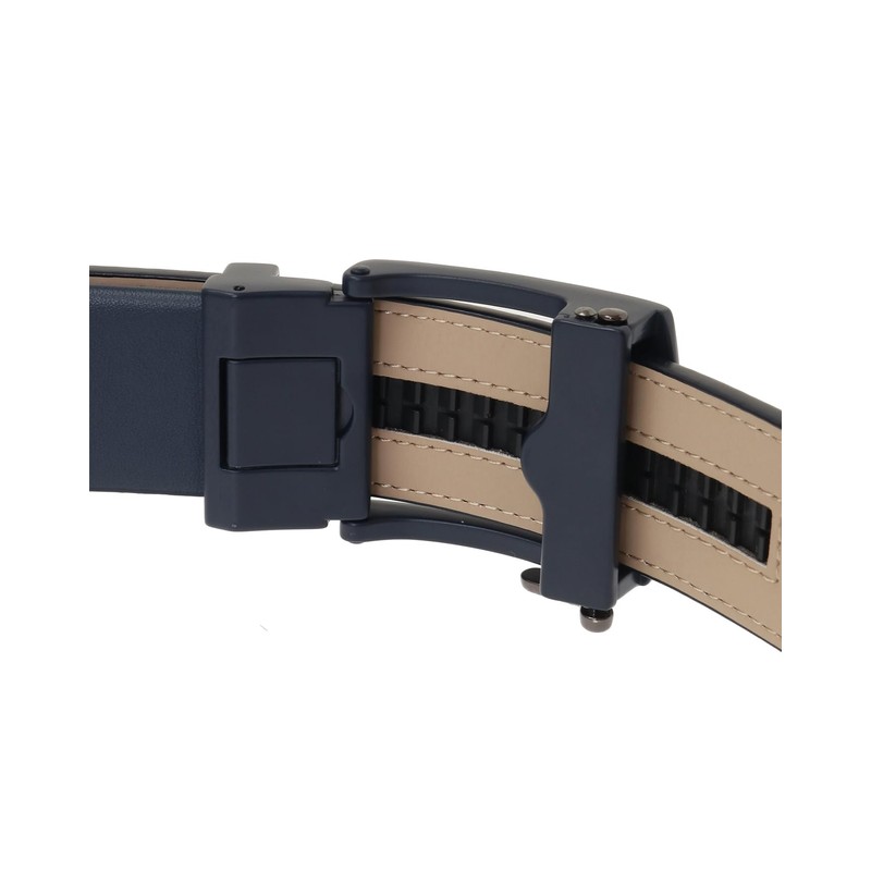 Travis Machu 7AK080 4NAV_Navy OS Men's Serration Belt (Sliding/Adjustable Size)