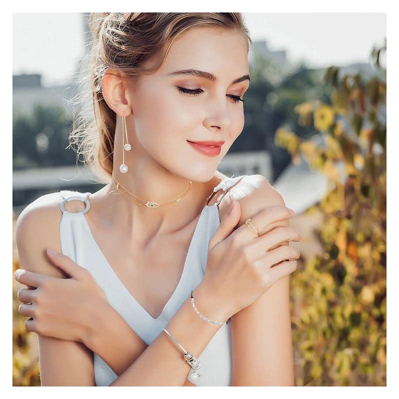 TESTRYE Morse Code Bracelets for Women,Smile Morse Code Bracelets with