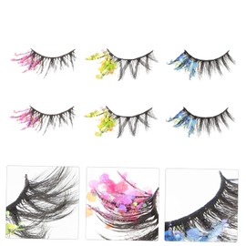 Ipetboom False Lashes Glitter Eyelashes Long Dramatic Lashes for Women Girls for Parties Dates Clubs or Daily Life Easy to Use for Beginners