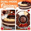 JoyMech Cheese & Chocolate Fountain Machine with 4-Section Food Trays,