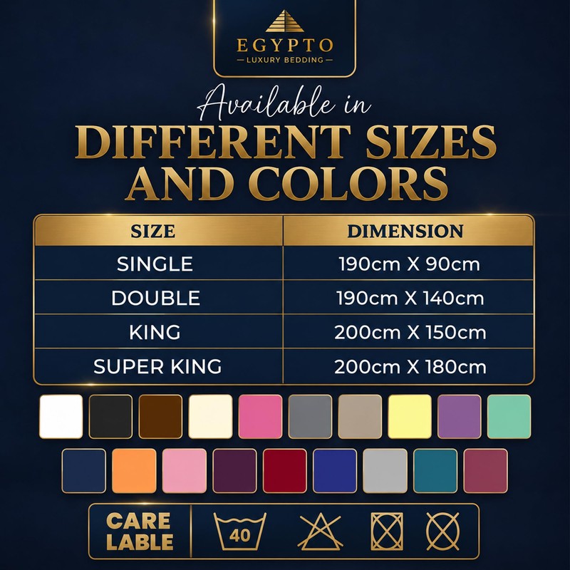 Egypto Plain Dyed Deep 𝐅𝐢𝐭𝐭𝐞𝐝 𝐕𝐚𝐥𝐚𝐧𝐜𝐞 Sheet Single – Easy