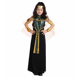 SEA HARE Girls' Egyptian Queen Costume (L (10-12Y))