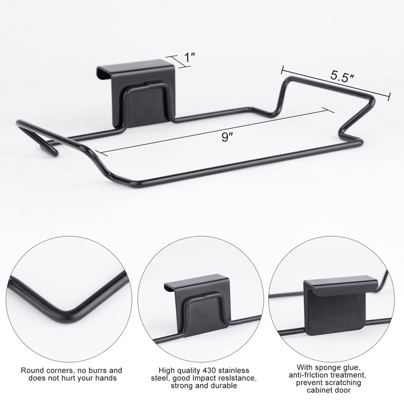 OYSIR 2 Pcs Large Stainless Steel Trash Bag Holder for
