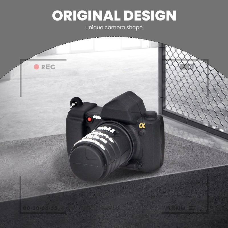 HOZYALE USB 3.0 Flash Drive Cool Camera Shape USB Stick