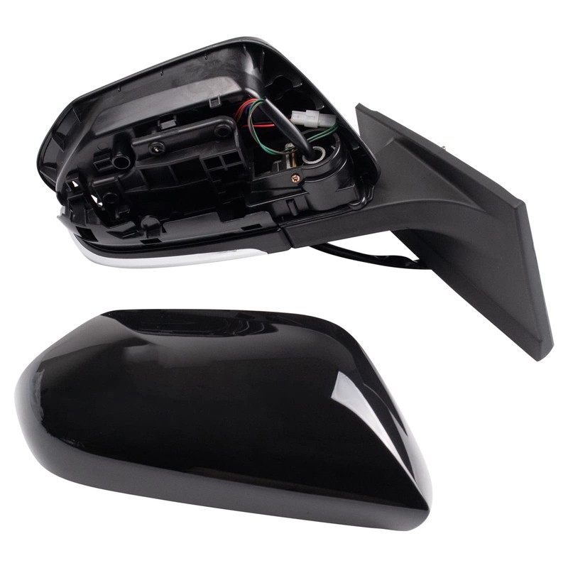 TRQ Passenger Side Right Mirror Power Heated Blind Spot Indicator